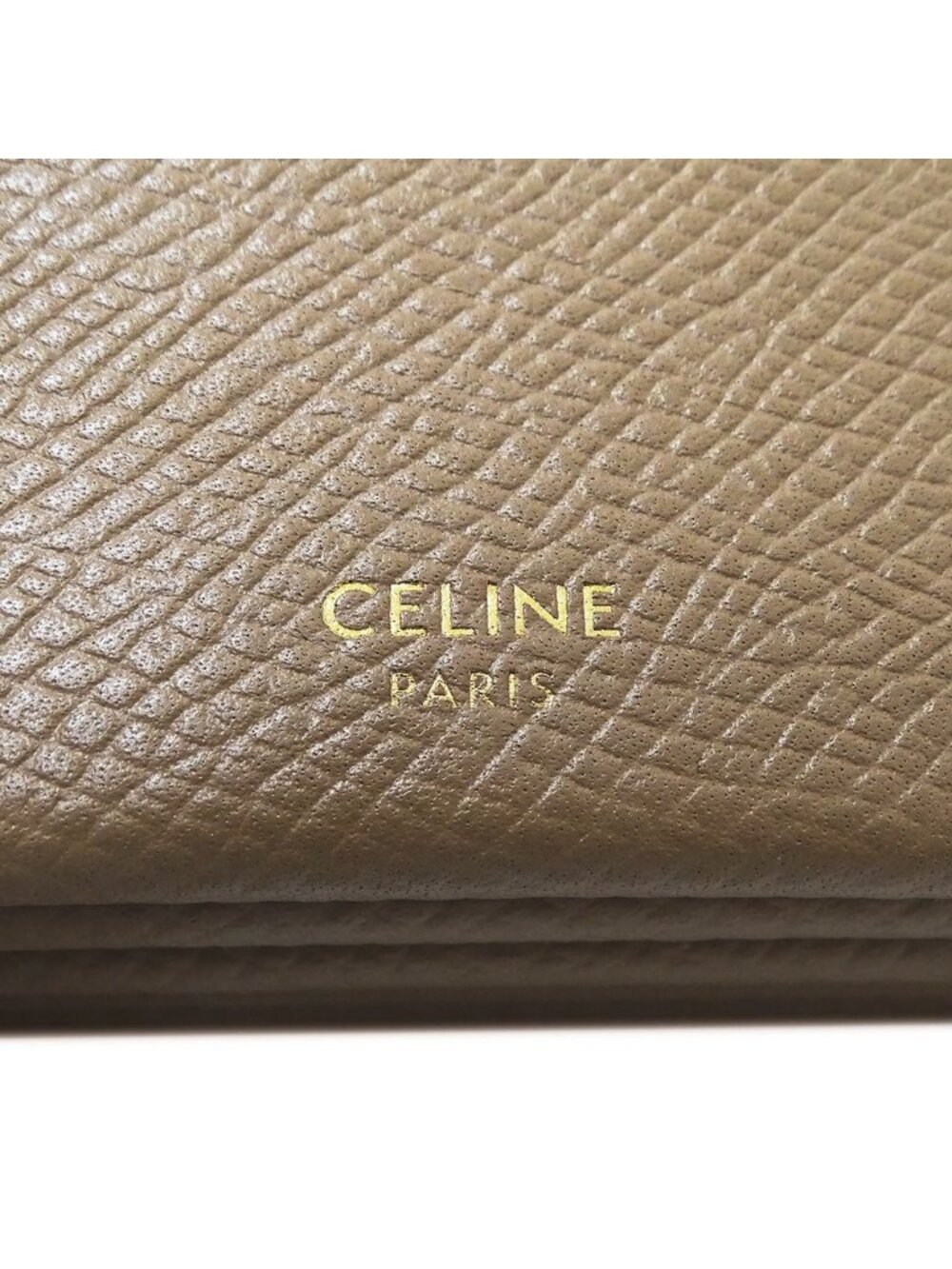 Celine Card Case Business Holder Accordion Leather Beige Brown - Picture 5 of 10